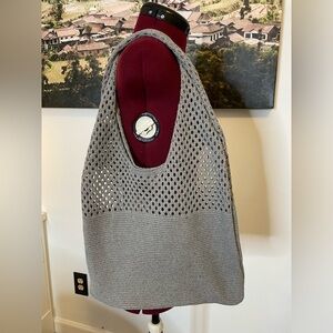 Gray Knit summer boho bag